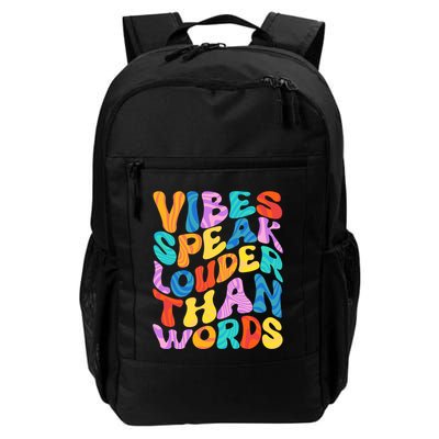Retro Vintage Vibes Speak Louder Than Words Backpack