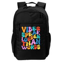 Retro Vintage Vibes Speak Louder Than Words Backpack