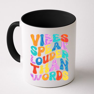 Retro Vintage Vibes Speak Louder Than Words Mug