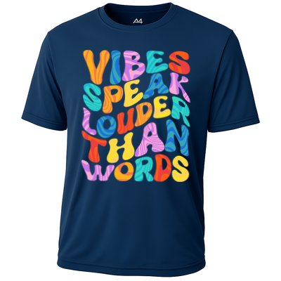 Retro Vintage Vibes Speak Louder Than Words Performance Shirt