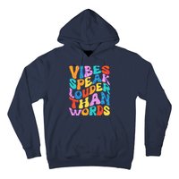 Retro Vintage Vibes Speak Louder Than Words Hoodie