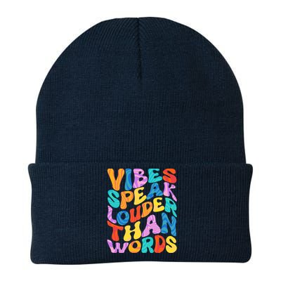 Retro Vintage Vibes Speak Louder Than Words Knit Cap Winter Beanie