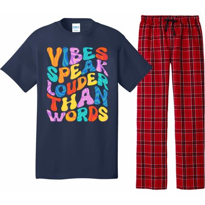 Retro Vintage Vibes Speak Louder Than Words Pajama Set