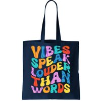 Retro Vintage Vibes Speak Louder Than Words Tote Bag