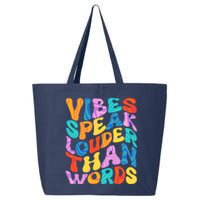 Retro Vintage Vibes Speak Louder Than Words 25L Jumbo Tote