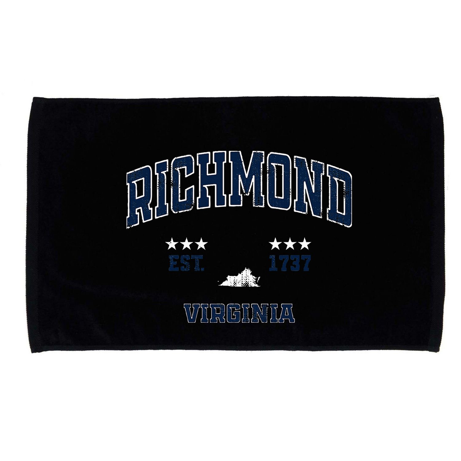 Richmond Virginia Vintage Athletic Sports Souvenir Microfiber Hand Towel