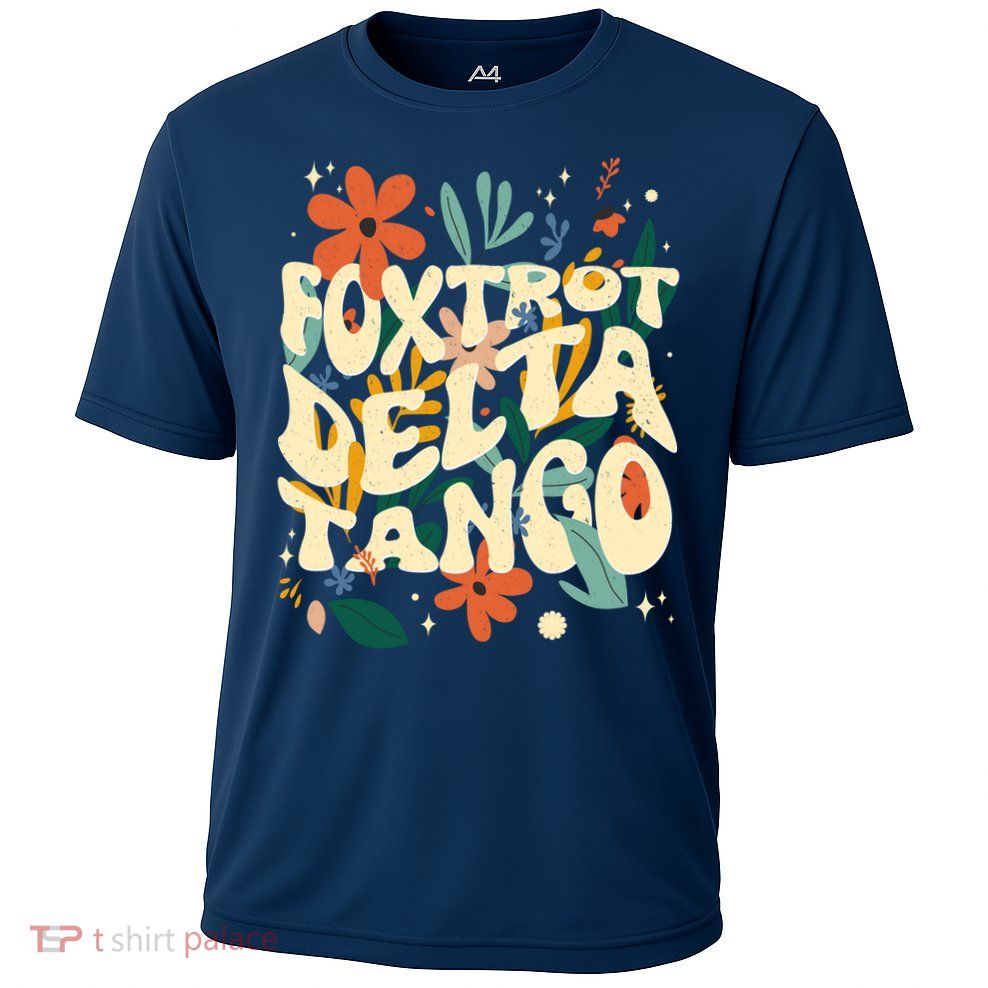 Retro VintageFlowers Vintage Foxtrot Delta Tango Performance Shirt