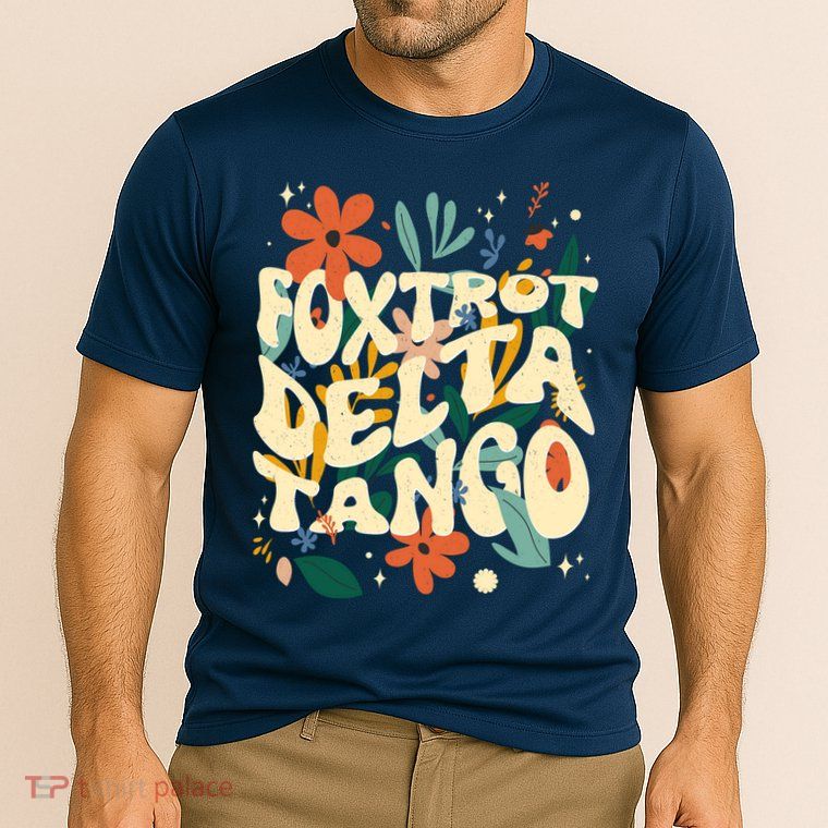 Retro VintageFlowers Vintage Foxtrot Delta Tango Cooling Performance Crew T-Shirt
