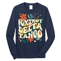 Retro VintageFlowers Vintage Foxtrot Delta Tango Long Sleeve Shirt