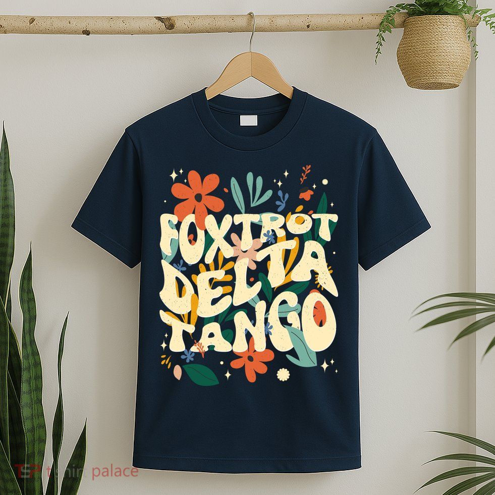Retro VintageFlowers Vintage Foxtrot Delta Tango T-Shirt