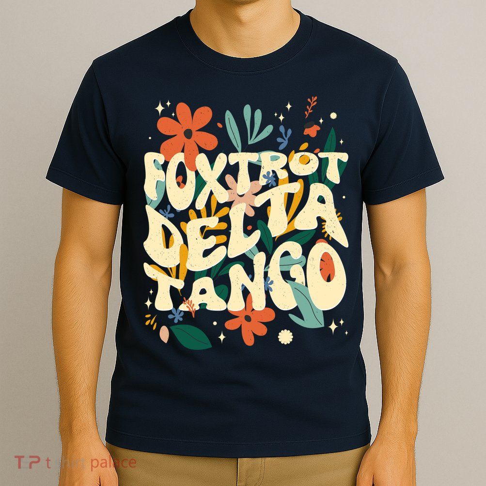 Retro VintageFlowers Vintage Foxtrot Delta Tango T-Shirt