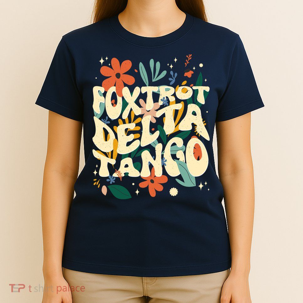 Retro VintageFlowers Vintage Foxtrot Delta Tango T-Shirt