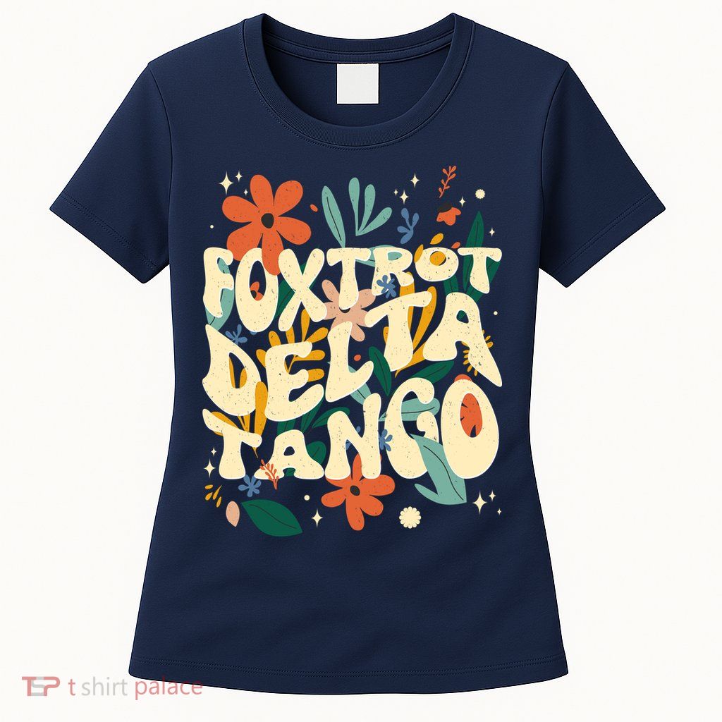 Retro VintageFlowers Vintage Foxtrot Delta Tango Women's T-Shirt