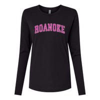 Roanoke Virginia Va Vintage Sports Design Design Womens Cotton Relaxed Long Sleeve T-Shirt