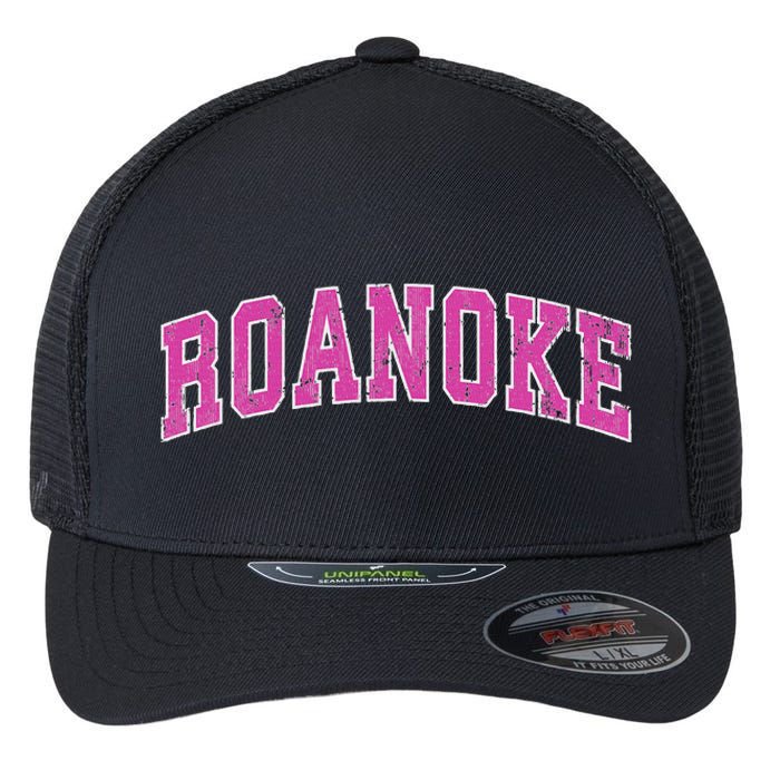 Roanoke Virginia Va Vintage Sports Design Design Flexfit Unipanel Trucker Cap