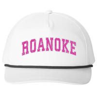 Roanoke Virginia Va Vintage Sports Design Design Snapback Five-Panel Rope Hat