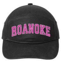 Roanoke Virginia Va Vintage Sports Design Design 7-Panel Snapback Hat