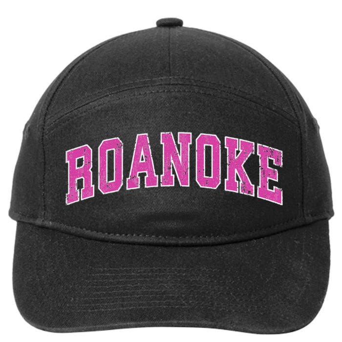 Roanoke Virginia Va Vintage Sports Design Design 7-Panel Snapback Hat