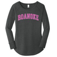 Roanoke Virginia Va Vintage Sports Design Design Women's Perfect Tri Tunic Long Sleeve Shirt