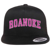 Roanoke Virginia Va Vintage Sports Design Design Flat Bill Trucker Hat