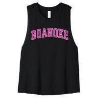 Roanoke Virginia Va Vintage Sports Design Design Women's Racerback Cropped Tank