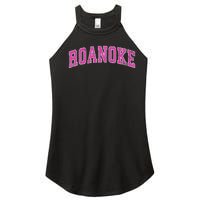 Roanoke Virginia Va Vintage Sports Design Design Women's Perfect Tri Rocker Tank