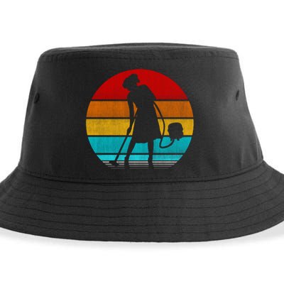 Retro Vintage Vacuum Cleaner Sustainable Bucket Hat