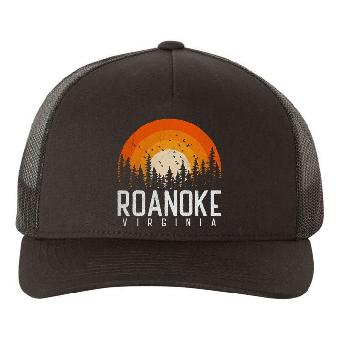 Roanoke Virginia Va Funny Gift Vintage 70s 80s 90s Retro Gift Cute Yupoong Adult 5-Panel Trucker Hat