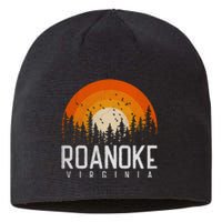 Roanoke Virginia Va Funny Gift Vintage 70s 80s 90s Retro Gift Cute Sustainable Beanie