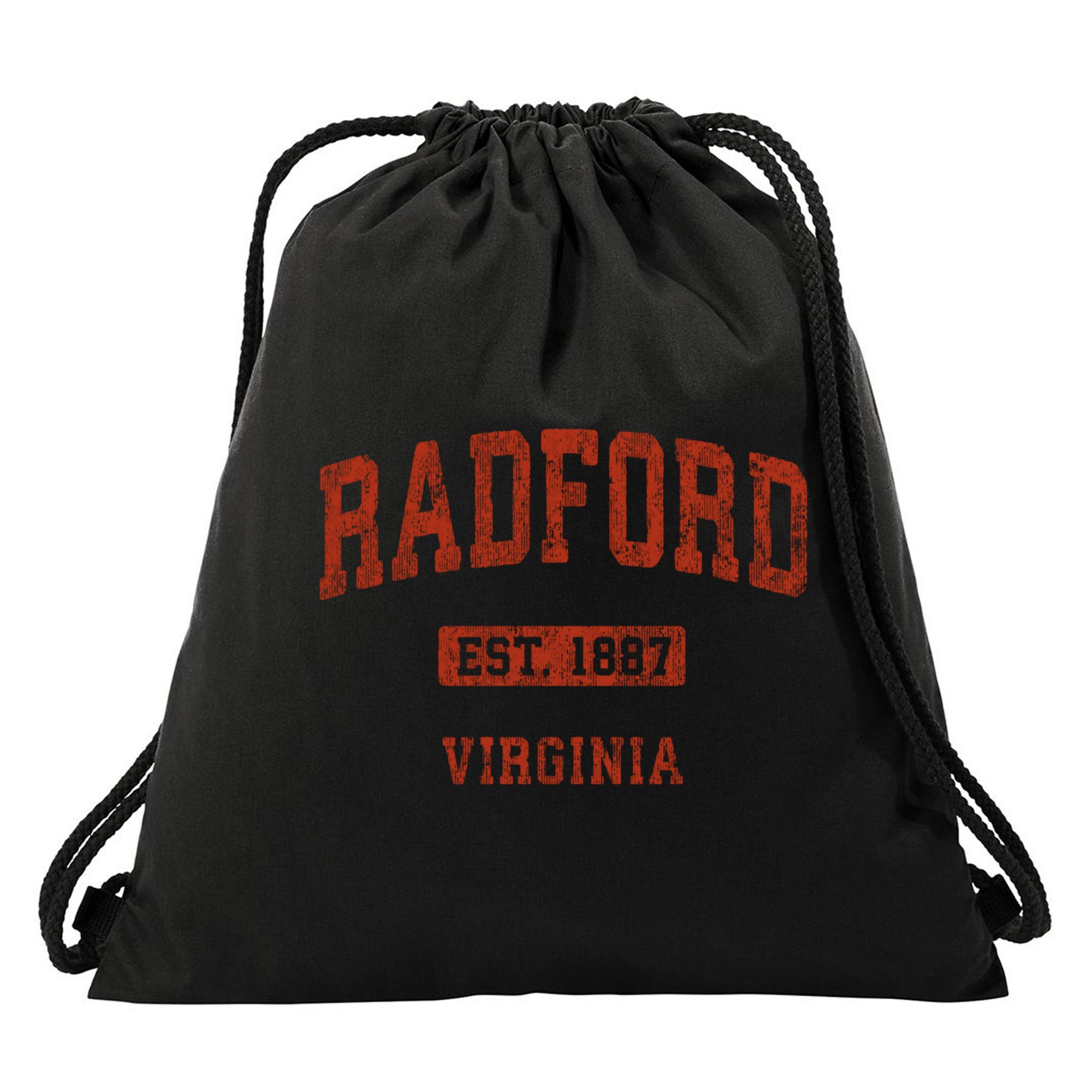 Radford Virginia Va Vintage Athletic Sports Design Drawstring Bag