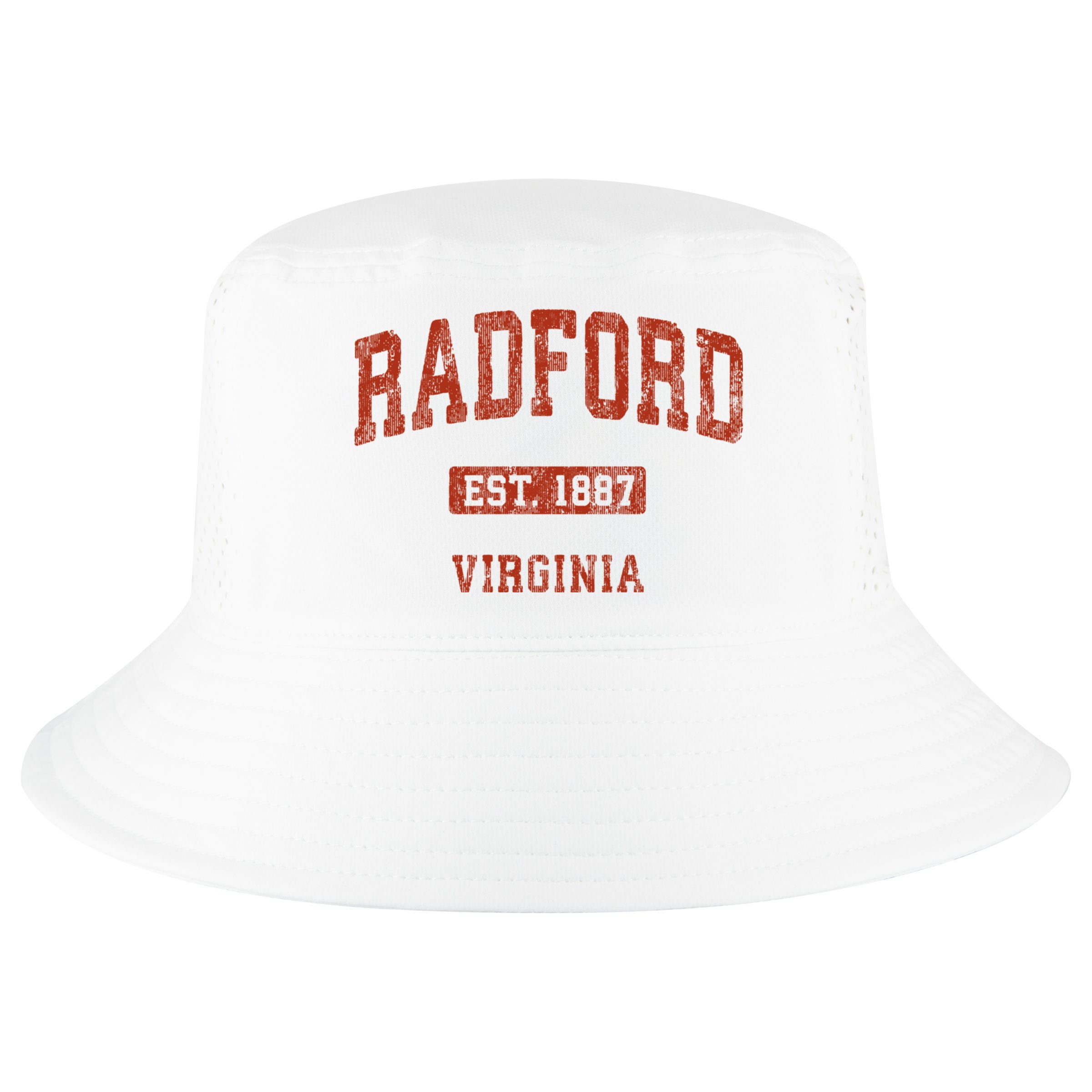 Radford Virginia Va Vintage Athletic Sports Design Cool Comfort Performance Bucket Hat