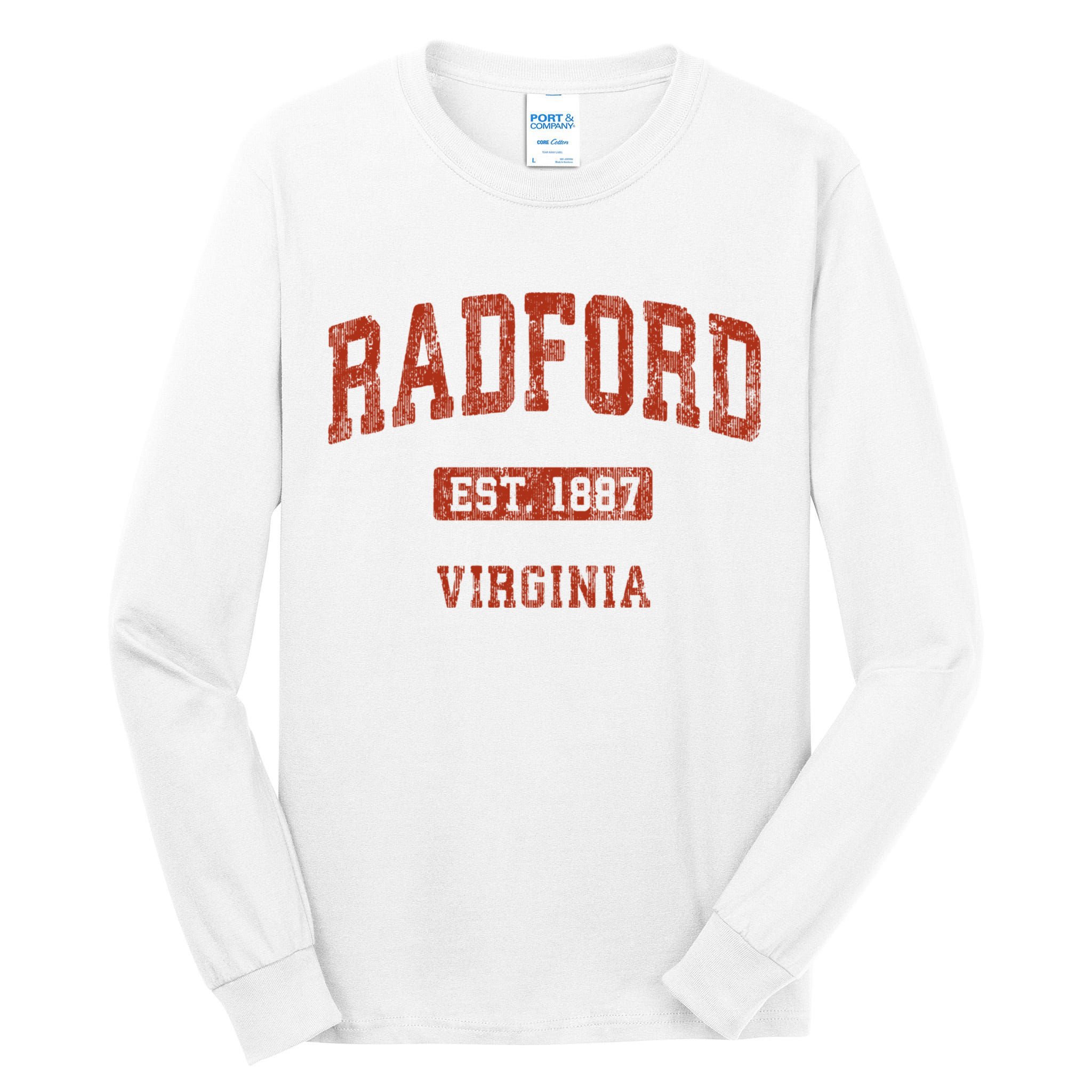 Radford Virginia Va Vintage Athletic Sports Design Tall Long Sleeve T-Shirt