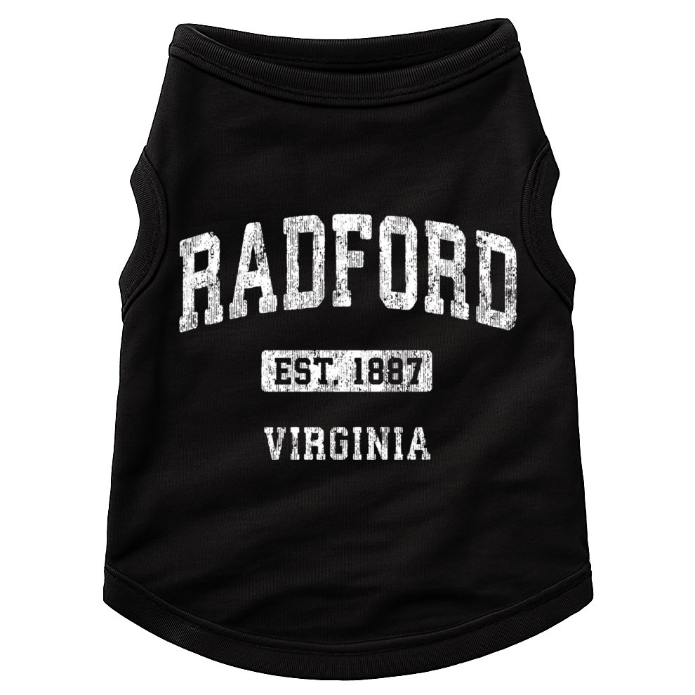 Radford Virginia Va Vintage Athletic Sports Design Doggie Tank