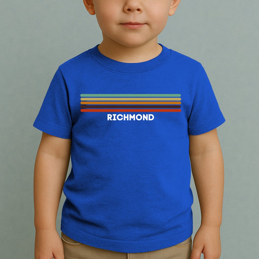Richmond Virginia Va Us Cities Of America Retro Gift Toddler T-Shirt