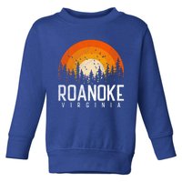 Roanoke Virginia Va Funny Gift Vintage 70s 80s 90s Retro Gift Cute Gift Toddler Sweatshirt