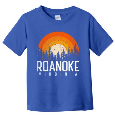 Roanoke Virginia Va Funny Gift Vintage 70s 80s 90s Retro Gift Cute Gift Toddler T-Shirt