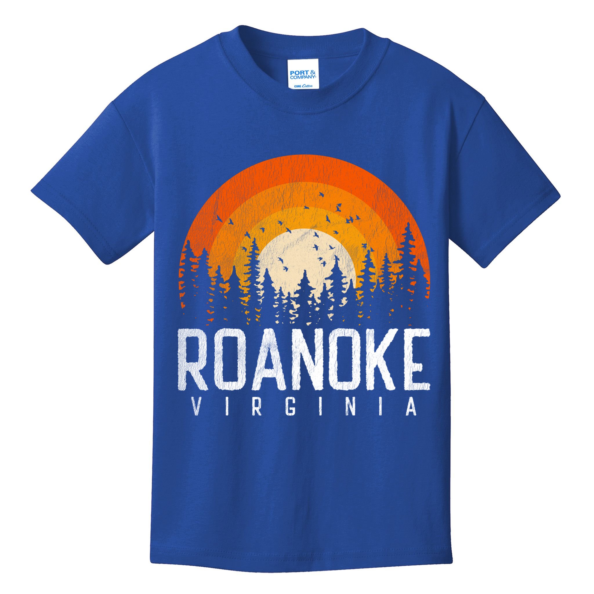 Roanoke Virginia Va Funny Gift Vintage 70s 80s 90s Retro Gift Cute Gift Kids T-Shirt