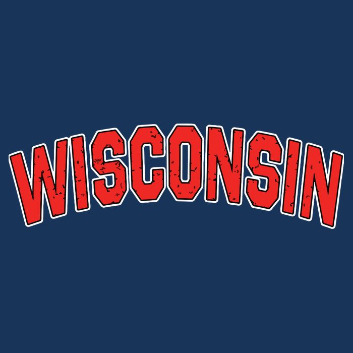 Retro Vintage Wisconsin State Wisconsin Varsity Sweatshirt