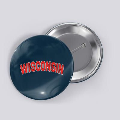 Retro Vintage Wisconsin State Wisconsin Varsity Button