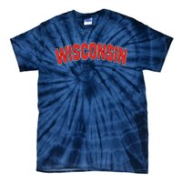 Retro Vintage Wisconsin State Wisconsin Varsity Tie-Dye T-Shirt