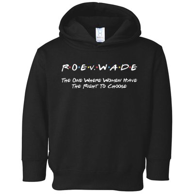 Roe Vs Wade The One Where Women Have The Right To Choose Toddler Hoodie