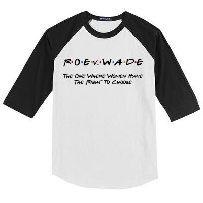 Roe Vs Wade The One Where Women Have The Right To Choose Kids Colorblock Raglan Jersey