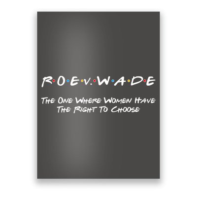 Roe Vs Wade The One Where Women Have The Right To Choose Poster