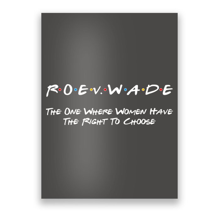 Roe Vs Wade The One Where Women Have The Right To Choose Poster