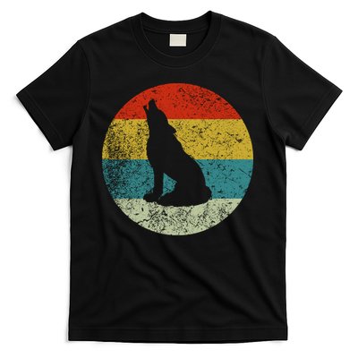 Retro Vintage Wolf Dog T-Shirt