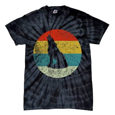 Retro Vintage Wolf Dog Tie-Dye T-Shirt