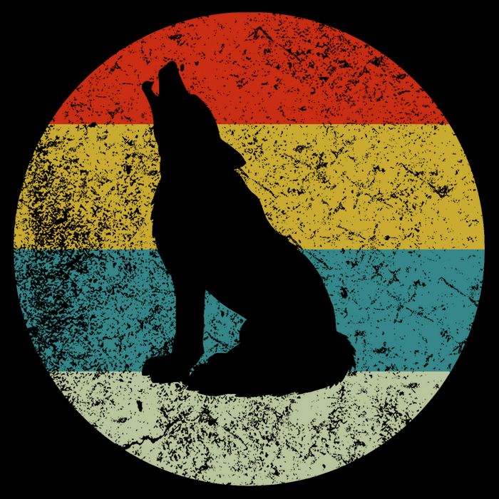 Retro Vintage Wolf Dog Visor