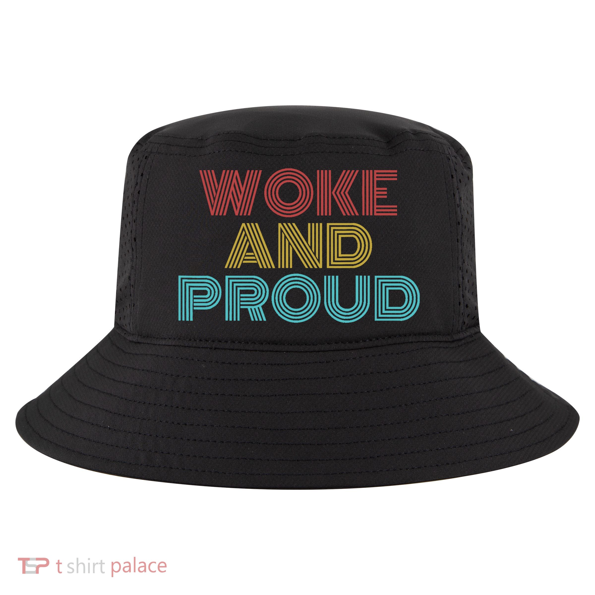 Retro Vintage Woke And Proud Cool Comfort Performance Bucket Hat