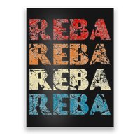 Reba Vintage Wordmark Pattern Retro Style Poster