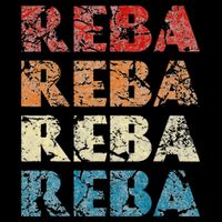 Reba Vintage Wordmark Pattern Retro Style Poster
